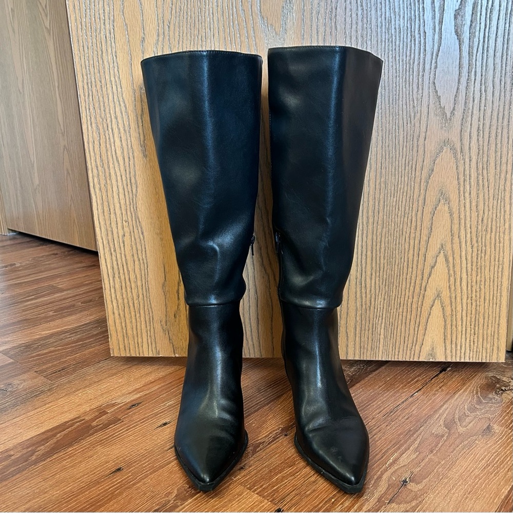 Steve Madden NYC Knee-High Women's Wide-Calf Heeled Boots - Picture 2 of 6